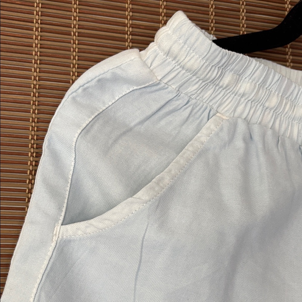Billabong Light Blue Drawstring Casual Cotton Beach Shorts - Picture 4 of 6